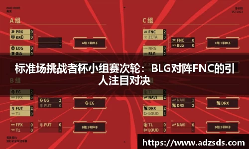 标准场挑战者杯小组赛次轮：BLG对阵FNC的引人注目对决